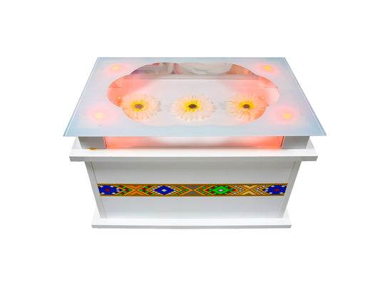 Traditional Ediyat Coffee Table Set / With LED light