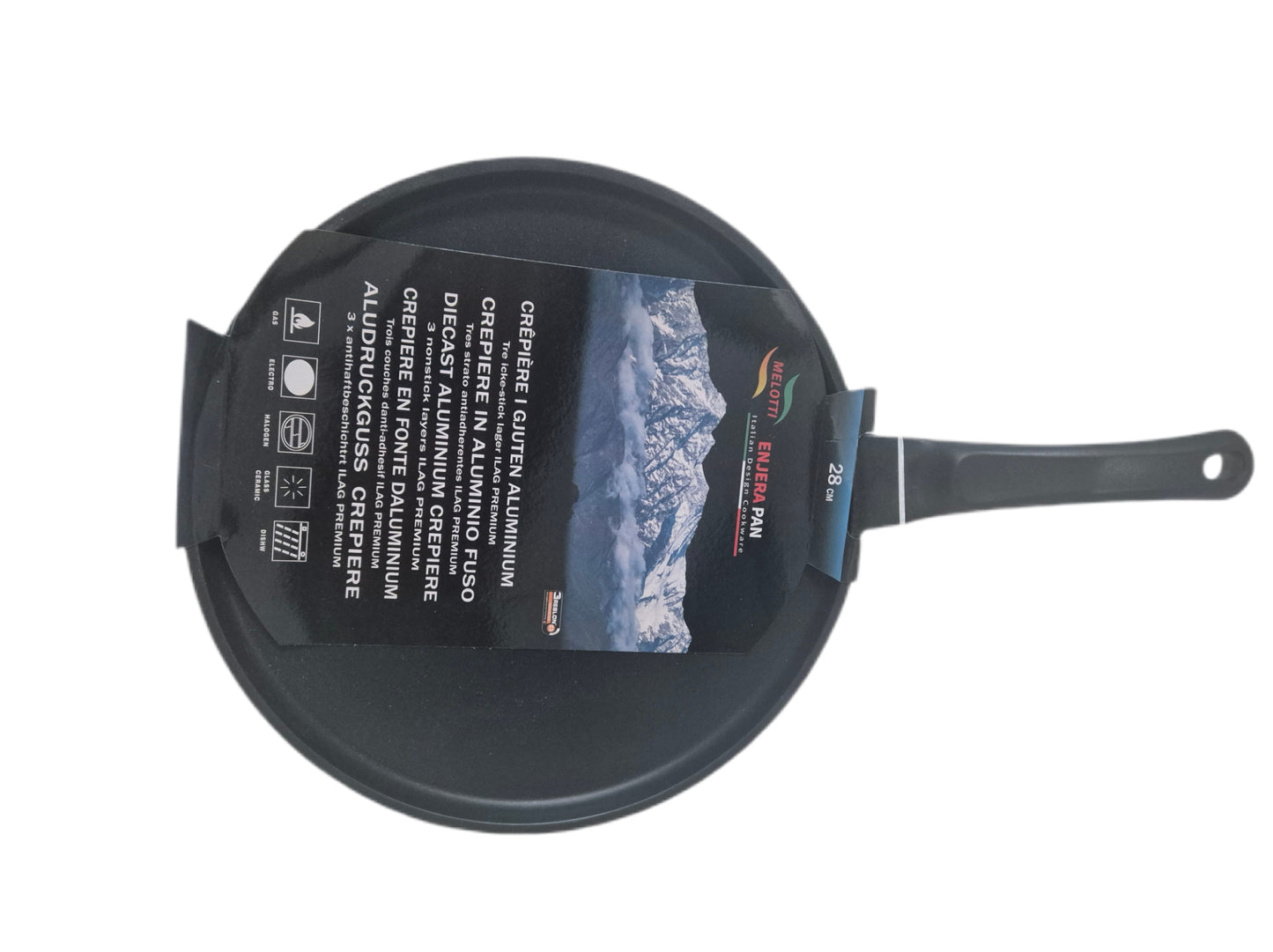 Enjera Pan italian designer premium cookware 28cm