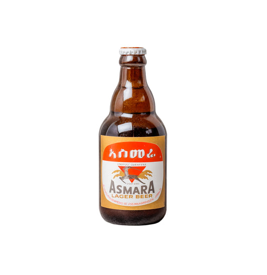 Asmara Beer ኣስመራ ቢራ Cont. 11.2 Fl. oz Alc. 5 % Vol.