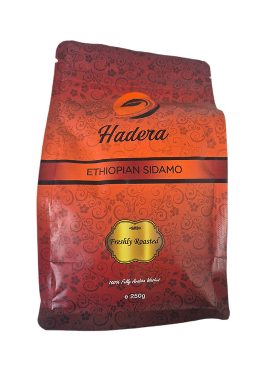 Ethiopian Sidamo Medium Roasted coffee Beans or Ground 250gr ሲዳሞ መካከለኛ የተቆላ