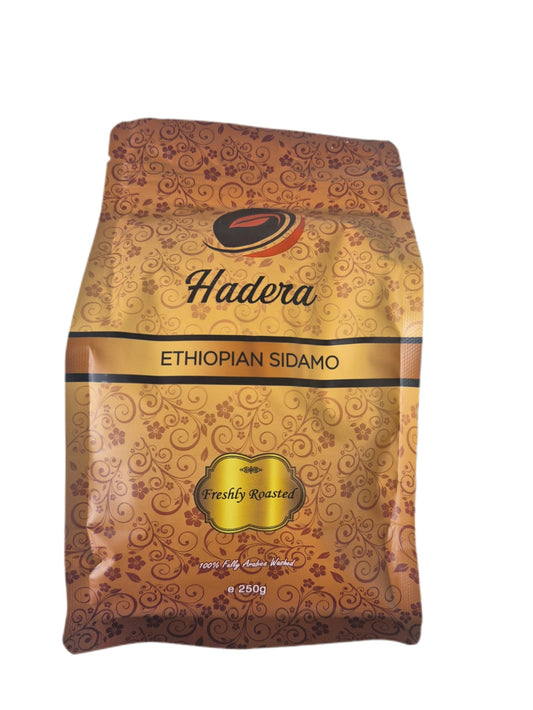 Ethiopian Sidamo Light Roasted coffee Beans or Ground 250gr/ ሲዳሞ መካከለኛ የተቆላ