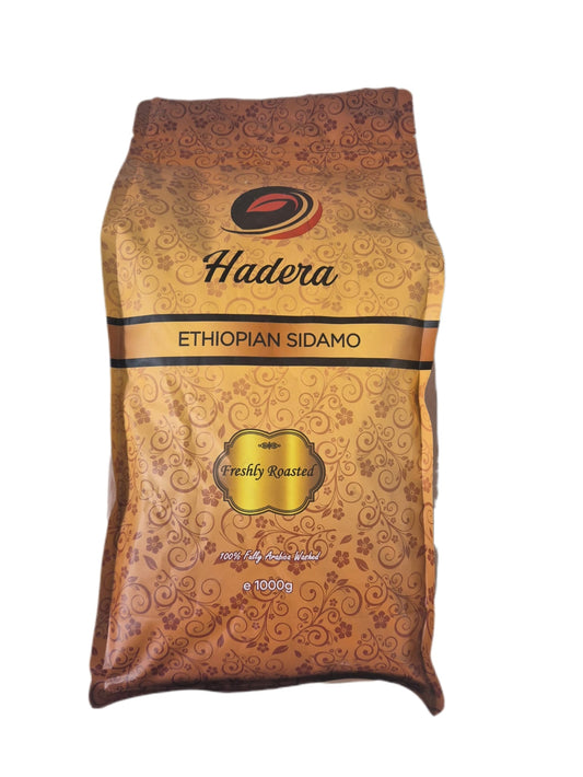 Ethiopian Sidam Light Roasted coffee Beans or Ground 1kg/   ሲዳሞ መካከለኛ የተቆላ